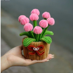 Chậu hoa kẽm nhung mini