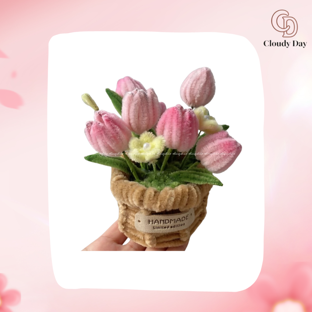 Bình Hoa Kẽm Nhung Handmade – Mẫu Trang Trí Đẹp Cho Mọi Không Gian