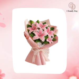 Hoa Kẽm Nhung Tone Hồng Kem Cloudy Day – Quà Tặng