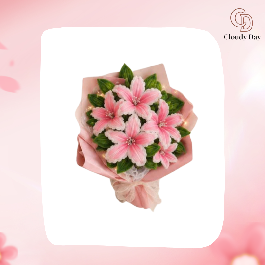 91 Hoa Kẽm Nhung Tone Hồng Kem Cloudy Day – Quà Tặng