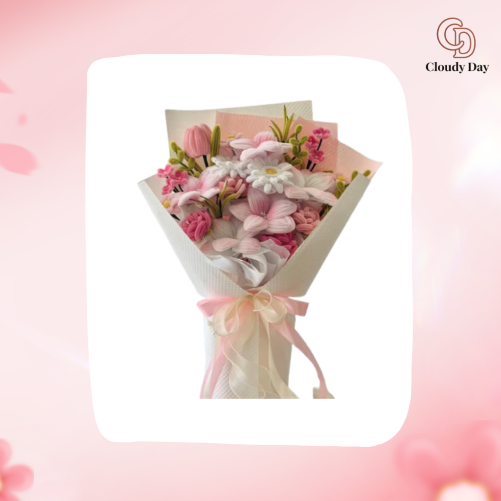 Cây Thông Noel Kẽm Nhung Xoắn Handmade