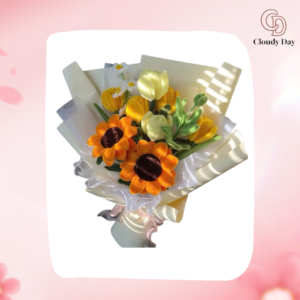 Hoa Kẽm Nhung Màu Cam Handmade – Mẫu Hoa Đẹp Đầy Sức Sống