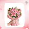 Hoa Kẽm Nhung Tone Hồng Kem Cloudy Day – Quà Tặng Handmade Đẹp