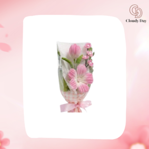 Bó Hoa Kẽm Nhung Tone Hồng Pastel Handmade – Quà Tặng Ngọt Ngào