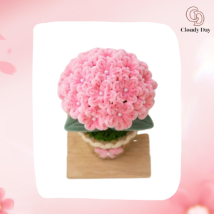 Chậu Hoa Kẽm Nhung Handmade – Mẫu Decor Đẹp Cho Không Gian Sống